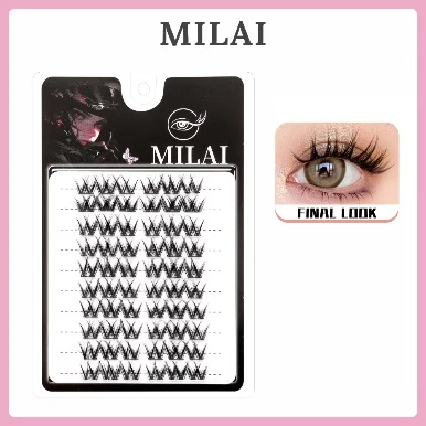 MILAI A12 bulu mata cluster Dramatic Wispy 10–13 mm
