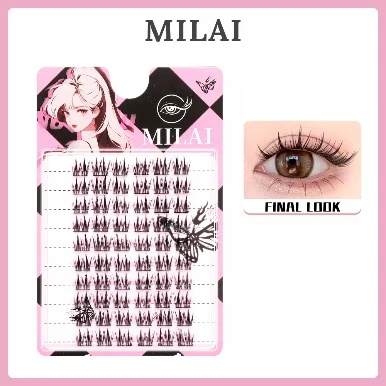MILAI B09 bulu mata cluster Korean Natural 11–13 mm